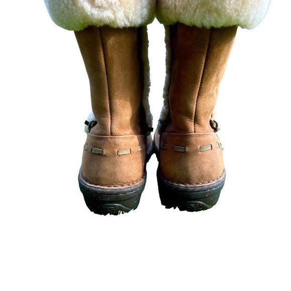 UGG Elijo Chestnut Leather & Shearling Boots — SZ 8 EXCELLENT CONDITION‎ - Picture 6 of 12